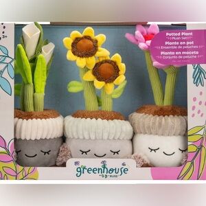 Plush Potted Flower Plants GREENHOUSE by RUSS NEW IN BOX